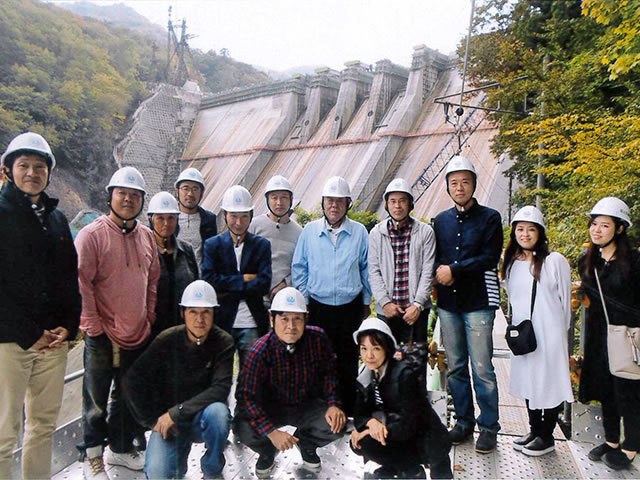 写真：群馬県八ッ場ダム視察研修