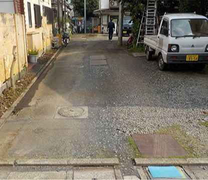 画像：私道整備工事（練馬区平和台）